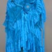 RESERVED..mermaid inspired turquoise green velvet bohemian gypsy wrap skirt/shawl.....