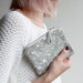 Splatter Leather-Suede zipper coin purse No. SCP-101