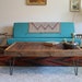 ARCHIE Reclaimed Wood Coffee Table with Hairpin Legs