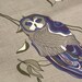 Wonderful Owls fabric - Home decor fabric- Greys, blues, white -1/2 yard