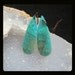 Chrysocolla Teardrop Earring Bead,37x13x4mm,5.75g