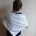 Vintage fashion, white scarf, unisex, accesory, european, French vintage accessories by ancienesthetique on Etsy