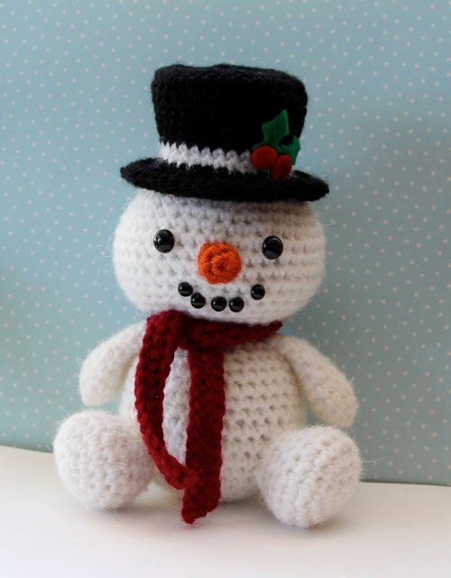 crochet stuffed snowman pattern