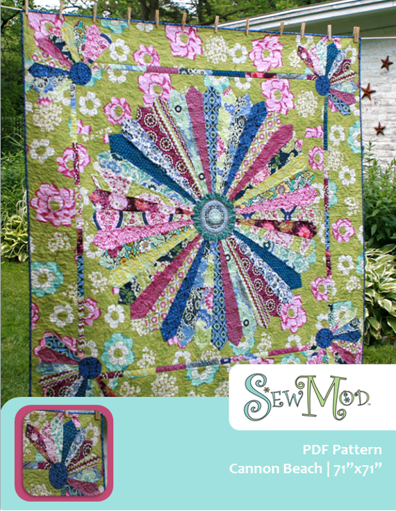 Cannon Beach Dresden Modern Quilt KIT With FREE PDF