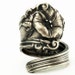 Art Nouveau Alvin Morning Glory Sterling Silver Spoon Ring , Handmade to your size (2622)