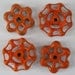 Orange you Happy- 4 Sweet Patina Vintage Faucet Handles