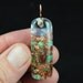 Orgonite Style Pendant .. Tibetan Crystal with Kyanite, Rhodizite, Turquoise & Copper Nuggets .. Orgone Positive Energy Generator (157)
