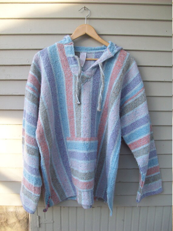Oversized Pastel Baja Hoodie From Mexico by MaryAliceFeltLikeIt