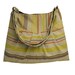 canvas purse / shoulder bag / messenger bag / diaper bag, colorized stripes,adjustable strap, zipper pocket