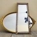 Large Rectangular Vintage Filigree Mirror Vanity Tray