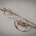Vintage silver tone metal brooch.