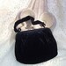 Velvet Handbags Black Velvet Purse Evening Purse Evening Glamour