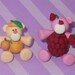 CUSTOM ORDER - Set of 2 Miniature Fruity Bears