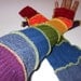Recycled Sweater Extra Long Sleeves Sprakly Rainbow Fairy Gloves