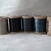 Vintage Silk Thread Collection, Wooden Spools, Five Spools Five Shades