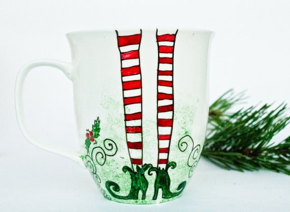 Christmas Legs Mug - Miss Elf