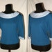 Office romance ... Vintage 60s zip back blouse / rockabilly mad men top shirt / 1960s Bombshell pin up / lurex sparkle .. S M