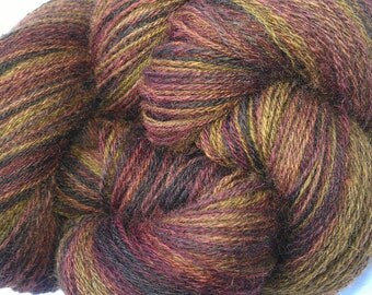 Handspun BFL Yarn - Forever Autumn - 552m/603y