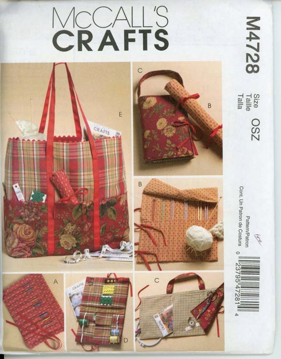 McCalls M4728 Sewing Knitting & Crochet Organizer Pattern
