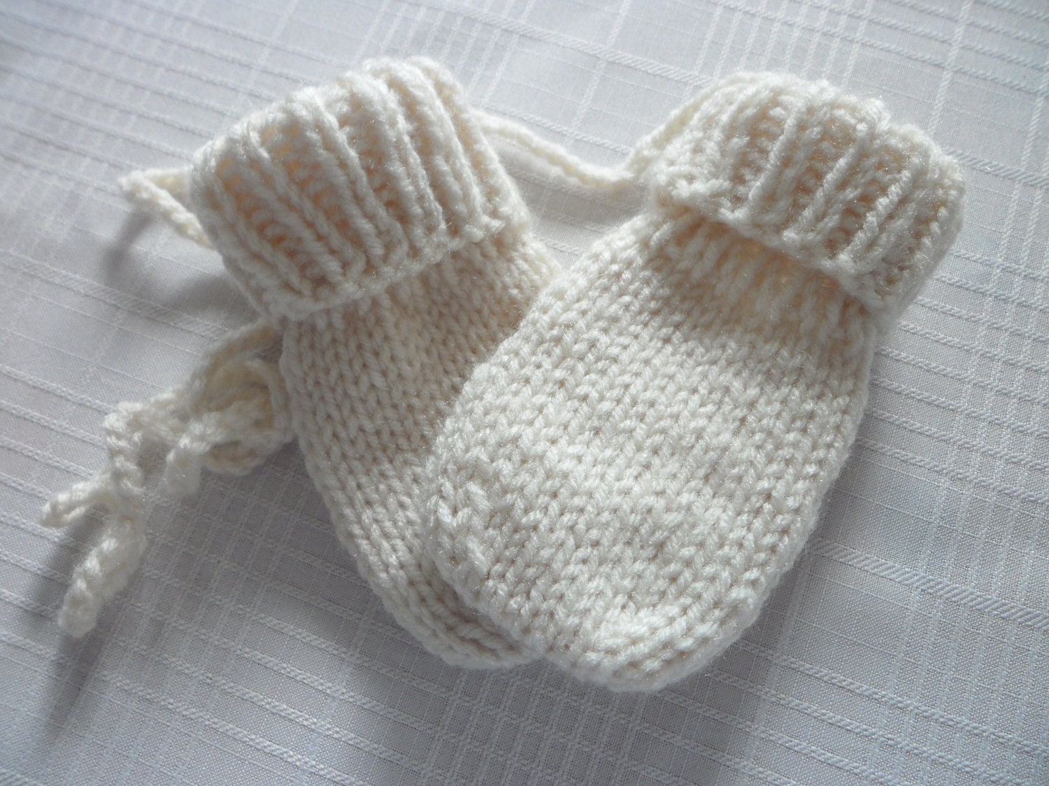 Baby Mittens Thumbless Hand Knit in Sizes Newborn to 18