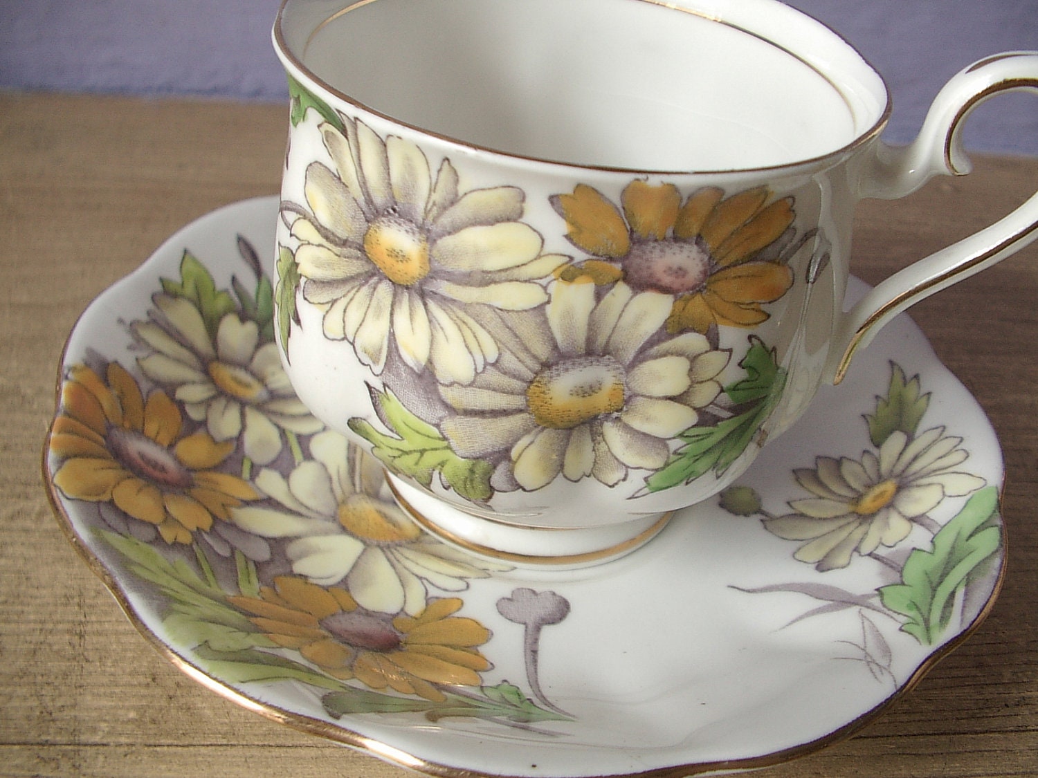 Antique English tea cup and saucer 1940's Royal by ShoponSherman