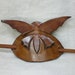 Vintage Hair Clip, Barette, Hairpin, Ponytail Holder: Hippie Leather Butterfly