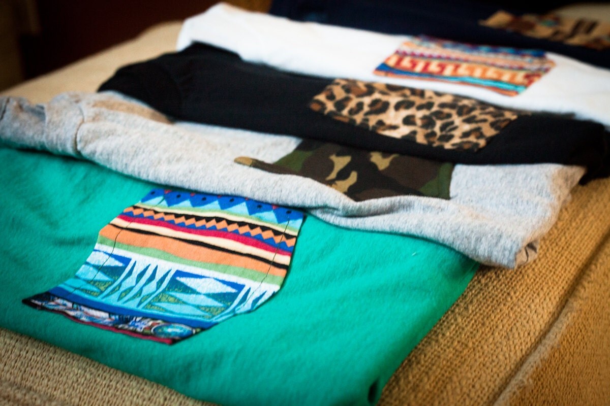 custom made pocket tees