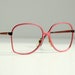 giant 70s pink metal glasses1970 mod style bugeye frame super chic Sanford Hutton Colors in Optics Italy