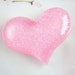 1 pc - Large Pink Glitter Heart Decoden Cabochon (50x38mm) HRT10012 ((LAST ONE))
