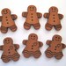 Gingerbread Craft Novelty Embellishment Buttons