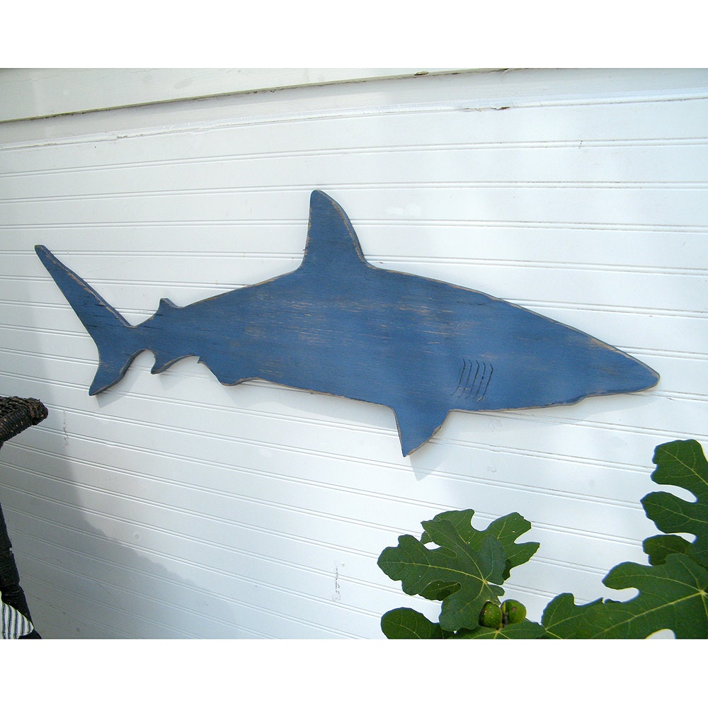 Shark Mako Large Sign Wooden Wall Art