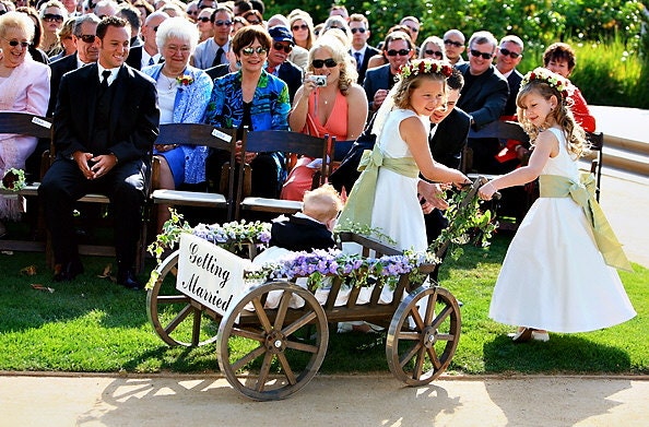 wagon for ring bearer wedding