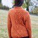 CUSTOM LISTING --Cardigan, Button up shrug - sweater - hand knit, button, cabled sweater, cabled cardigan