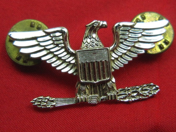 Vintage Sterling Silver Eagle Wings Lapel Pin