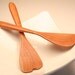 Wooden salad servers of Black Cherry wood