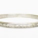 Vintage Silver Modernist Bangle Bracelet