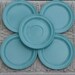 Melmac Aqua Plates, 5 Watertown Monterey Vintage Plastic Dishes
