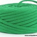 T Shirt Yarn Recycled Kelly Green 42 Yards Super Bulky Crafting Cord