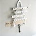 Vintage Enamel Mail Key Holder Wall Organizer