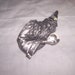 vintage pin brooch pewter wizard crystal ball reserved for elka2010