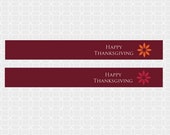 Thanksgiving Themed Mini Flags - DIY Printable Il_170x135