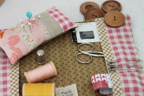Travel sewing kit embroidery kit pin cushion sewing kit.