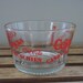 Vintage 1970s Coca Cola Glass Snack Bowl