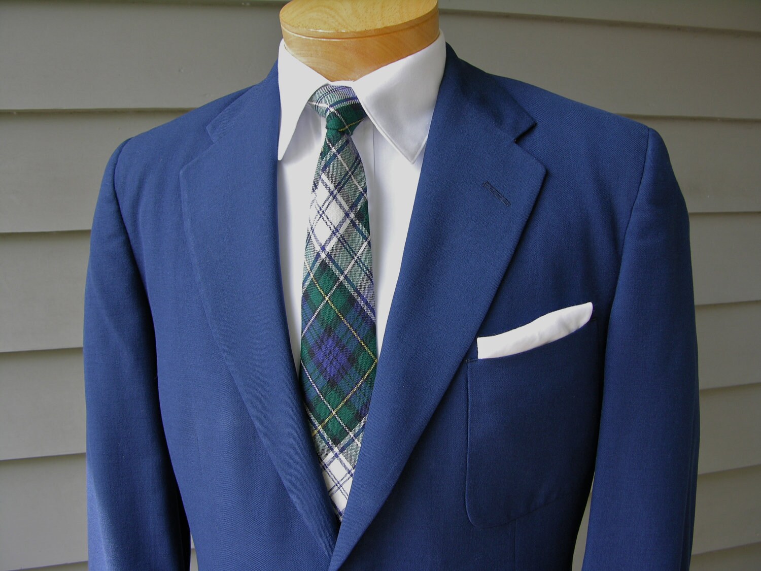 vintage 1950's Men's Indigo Blue Serge sport coat.