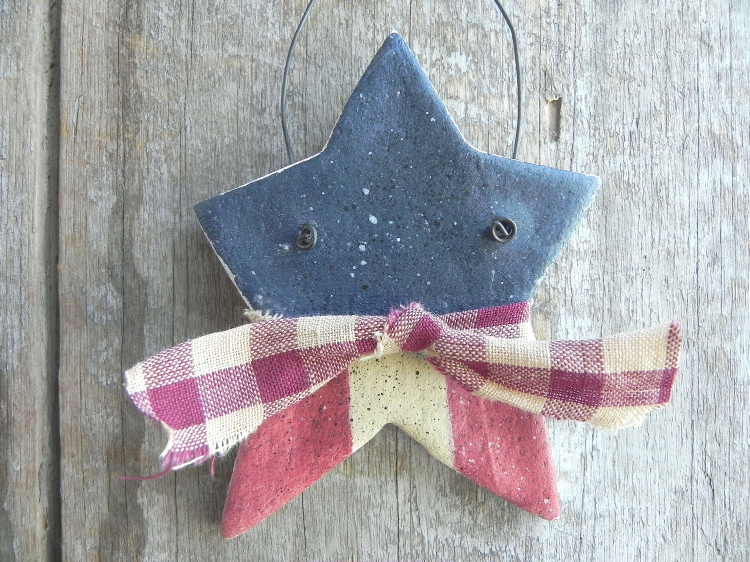 primitive star salt dough ornament july 4th decoration primitive star salt dough ornament july 4th decoration
