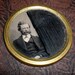 Truly eerie Pocket Portrait (The jaded brother-in-law) - 1877, Chicago, Illinois.