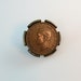 Bronze George VI Farthing Coin Tie Clip 1950s Swank Mens Accessory