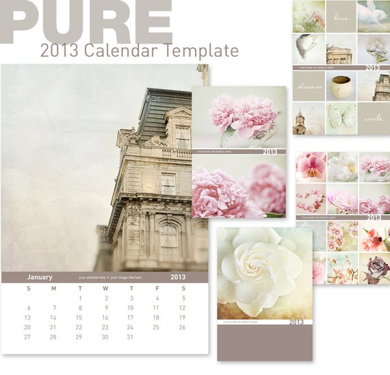12 Months Calendar Template 2013