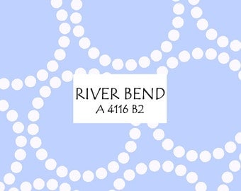 Half Yard River Bend Pearl Bracelet, Lizzy House for Andover Fabrics, 100% Cotton Fabric, A 4116 B2