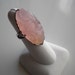Art Deco Sterling Rose Quartz Ring Size 6